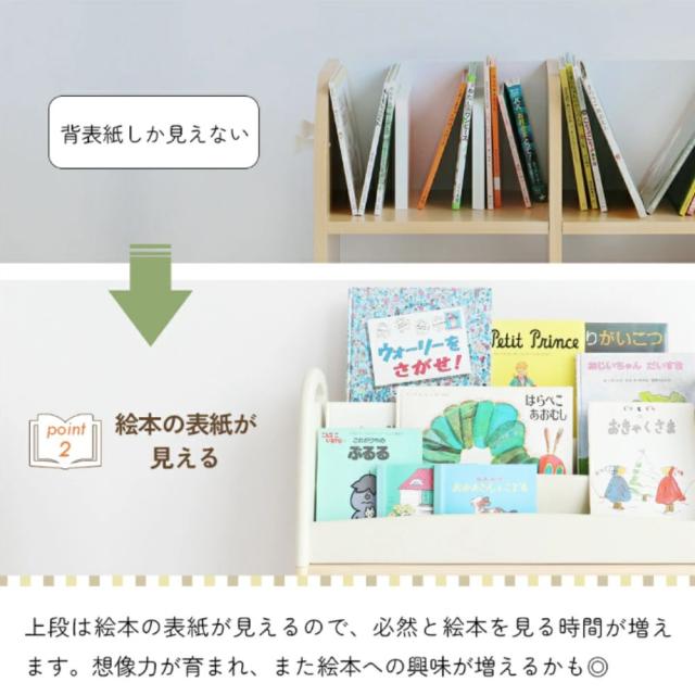 絵本ラック 本棚 ILR-3684 Kids Picture Book Rack aluma マガジン